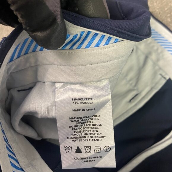 FootJoy Golf Shorts Men's 40 Navy Blue Performance Wear Stretch 10" Inseam - Picture 9 of 13